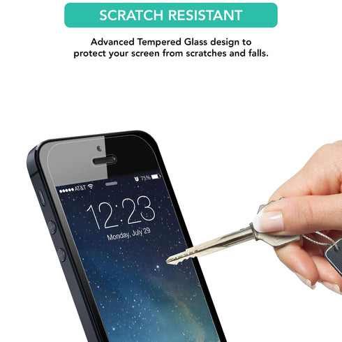 iSOUL Screen Protector for iPhone 5 / 5s / 5c / SE 1st gen Tempered Glass - TradeNRG UK